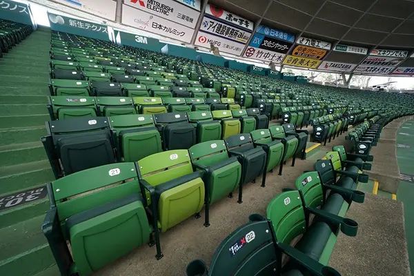 内野指定席SSから見たダグアウト付近のイメージ